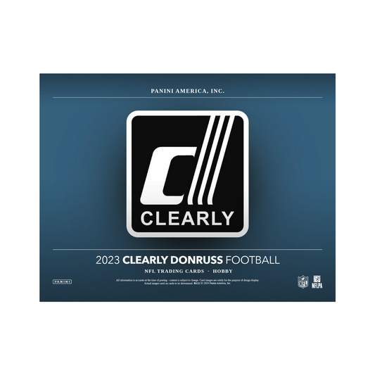 2023 Panini Clearly Donruss Football Hobby 16 Box Case