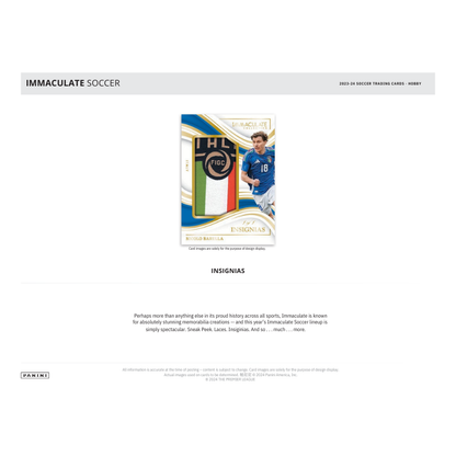 2024 Panini Immaculate Soccer Hobby Box